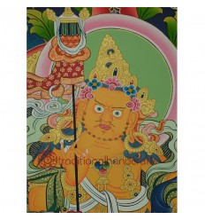 30.75"x22.25" Vaishravana Thankga Painting