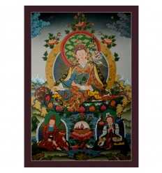 32.5"x22.5" Guru Padmasambhava Thangka Painting