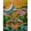 31.5"x24" Yellow Jambhala Thankga Painting