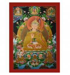 32.25"x23" Guru Padmasambhava Thangka Painting