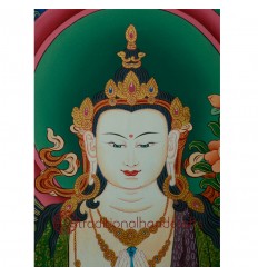 34.5"x24.5" Chenrezig Thangka Painting