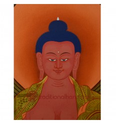 34.25" x 25" Amitabha Buddha Thangka Painting