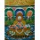 34.25" x 25" Amitabha Buddha Thangka Painting