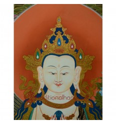 35"x26.5" Chenrezig Thangka Painting