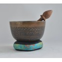 Fine Quality Bronze Alloy 5" Tibetan Buddhism Healing Meditation Singing Bowl From Nepal