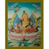 26.75” x 20.5” Yellow Jambhala Thankga Painting