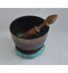 Fine Quality Bronze Alloy 5" Tibetan Buddhism Healing Meditation Singing Bowl From Nepal