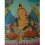 26.75” x 20.5” Yellow Jambhala Thankga Painting
