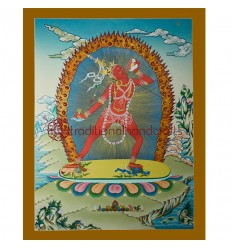 26.5"x20" Vajrayogini Thangka Painting