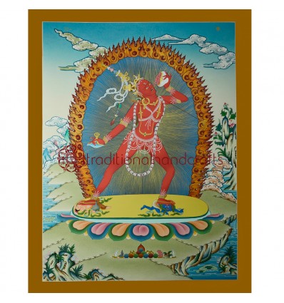 26.5"x20" Vajrayogini Thangka Painting