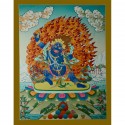 26.5"x20.5" Vajrapani Thangka Painting