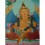 26.5” x 20.5” Yellow Jambhala Thankga Painting