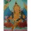 26.5” x 20.5” Yellow Jambhala Thankga Painting