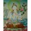 26.5"x20.75"  White Tara Thangka Painting