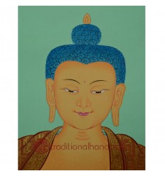 29.75"x22.75" Shakyamuni Buddha Thangka Painting