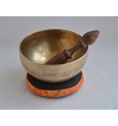 Fine Quality 5.25" Bronze Alloy Hand Beaten Tibetan Buddhism Singing Healing Meditation Bowl from Nepal