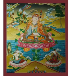32.25"x27.5" Guru Padmasambhava Thangka