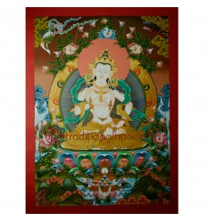 32"x23.75"  Vajrasattva Thangka Painting