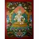 32"x23.75"  Vajrasattva Thangka Painting