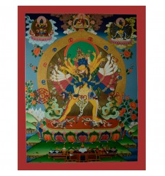 35"x27" Chakrasamvara Thangka Painting