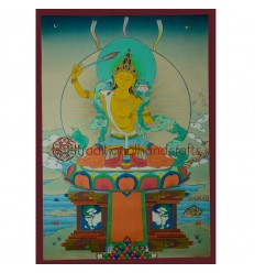 25" x 17.5" Manjushri Thangka Painting