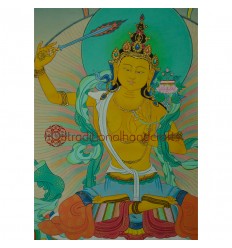 25" x 17.5" Manjushri Thangka Painting