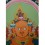 31"x22.25"  Yellow Jambhala Thankga Painting