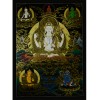 33.5"x24”  Chenrezig Thangka Painting