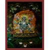 35"x27" Black Mahakala Thangka Painting