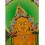 31.75"x23.5" Yellow Jambhala Thankga Painting
