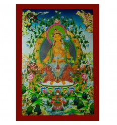 33” x 23.5”  Maitreya Buddha Thangka Painting