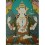 38.5"x28" Chenrezig Thangka Painting