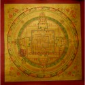 20”x20” Gold Kalachakra Mandala Thankga 