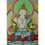 23.5" X 16.25" Vajrasattva Thangka Painting