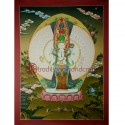 24.5"x18.5"  1000 Armed Avalokiteshvara Thankga Painting