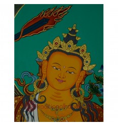 24.5"x18.5" Manjushiri Thankga Painting