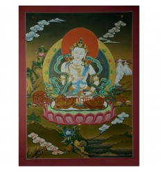 24.5” x18.5” Vajrasattva Thangka Painting