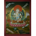 24.5” x18.5” Vajrasattva Thangka Painting