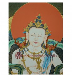 24.5” x18.5” Vajrasattva Thangka Painting