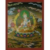 26.5"x20.5"  White Tara Thangka Painting