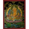 26.5"x20.5"  Yellow Jambhala Thankga Painting