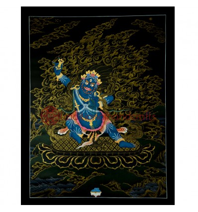 26"x20.25" Vajrapani Thangka Painting