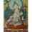 29.5"x22.75"  White Tara Thangka Painting