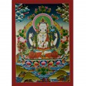 31"x22.25" Chenrezig Thangka Painting