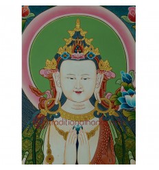 31"x22.25" Chenrezig Thangka Painting