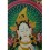 32.75"x22.5"  White Tara Thangka Painting