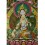 32.75"x22.5"  White Tara Thangka Painting