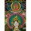 32.75"x22.5"  White Tara Thangka Painting