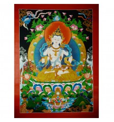 33.5"x25" Vajrasattva Thangka Painting