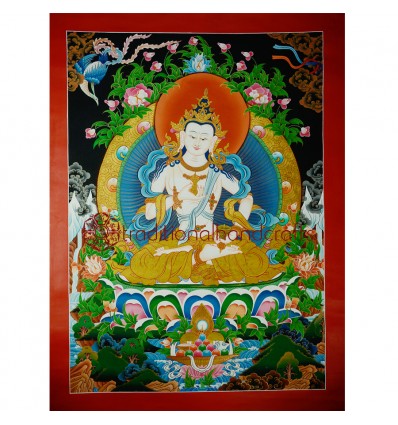 33.5"x25" Vajrasattva Thangka Painting
